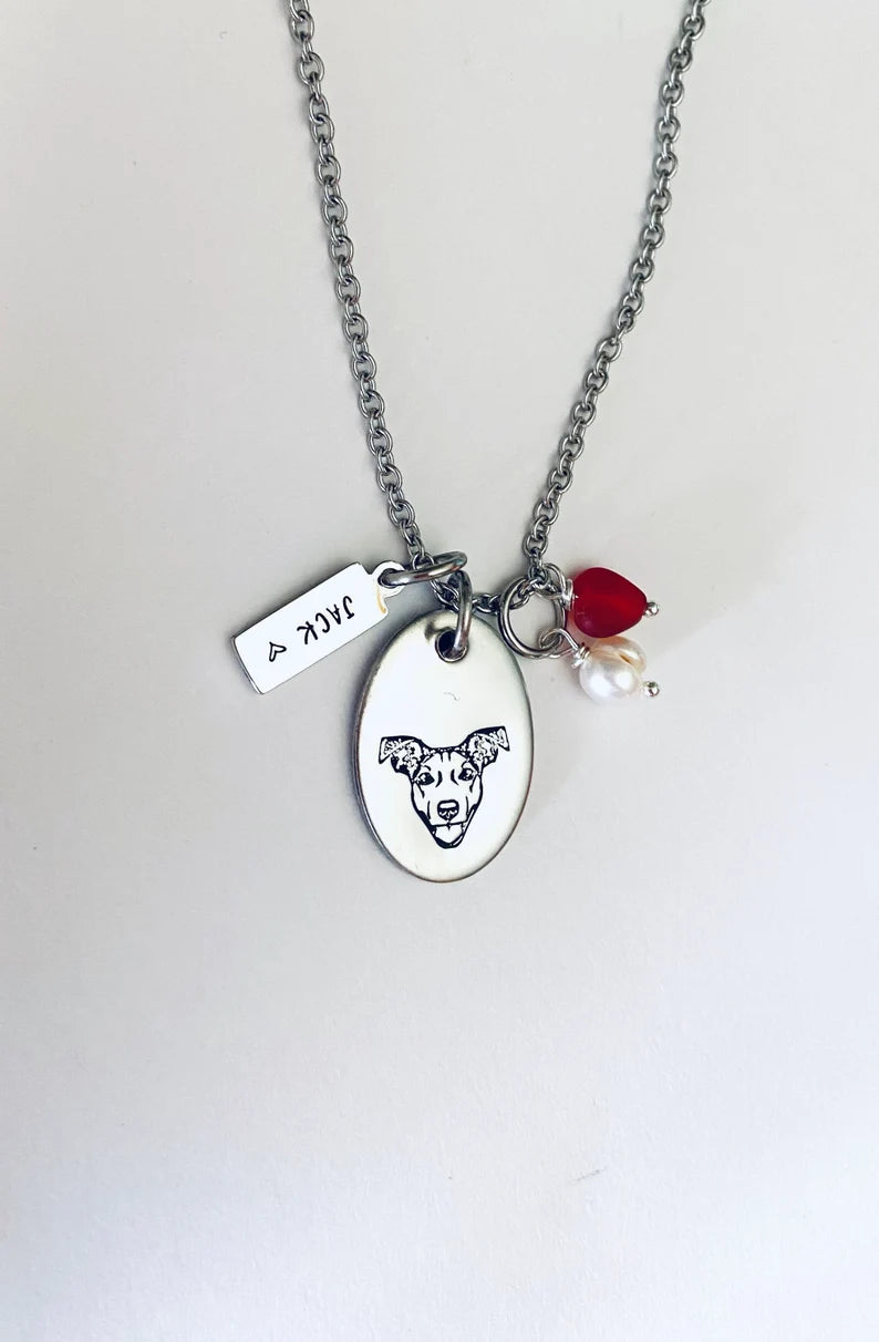 JRT Mom Jack Russell Terrier gift dog mom JRT necklace dog mama necklace dog JRT breed pendant