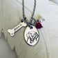 Golden retriever pendant Golden mom golden retriever dog mom necklace dog mama necklace dog breed necklace Golden retriever lover