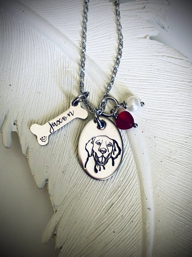 Golden retriever pendant Golden mom golden retriever dog mom necklace dog mama necklace dog breed necklace Golden retriever lover