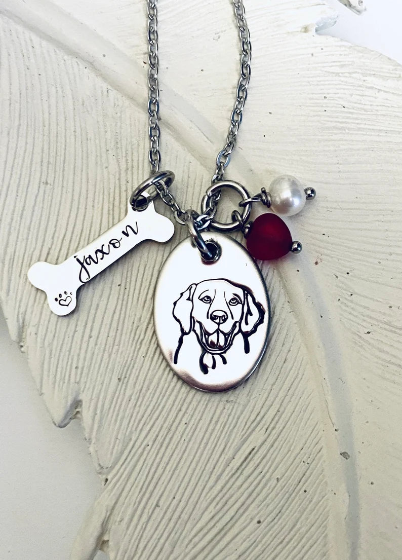 Golden retriever pendant Golden mom golden retriever dog mom necklace dog mama necklace dog breed necklace Golden retriever lover