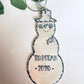 Personalized 2023 Snowman ornament • frosty the snowman Personalized Snowman teacher gift Custom Christmas ornament • 2023 metal ornament