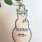 Personalized 2023 Snowman ornament • frosty the snowman Personalized Snowman teacher gift Custom Christmas ornament • 2023 metal ornament