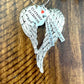Firefighter EOW memorial ornament my hero angel wing ornament loss of a fireman christmas in heaven end of watch memorial ornament