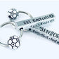 Personalized soccer Senior key chain senior 2024 soccer gift hand stamped metal key ring high school senior gift personalized Senior gift