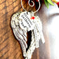 Firefighter EOW memorial ornament my hero angel wing ornament loss of a fireman christmas in heaven end of watch memorial ornament